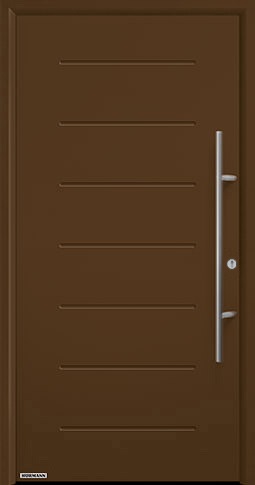 Входная дверь Hormann (Германия) Thermo65, Мотив 015, цвет коричневый