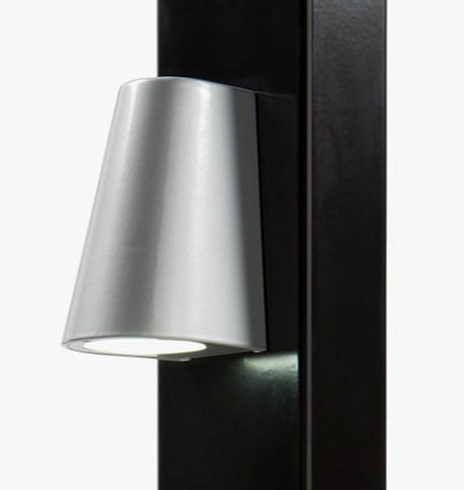 Заказать Элегантное LED-освещение Locinox (Бельгия) TRICONE для ворот, цвета zilver и 9005 (черный) в Белореченске